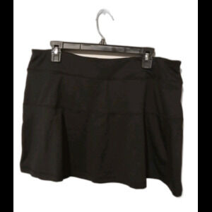 Tek Gear Essential Gear Skort Mid Rise Women's XL Black Moisture Wicking